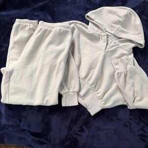 Women’s Kuwalla Tee Cozy Cropped Jogger Set - Cream